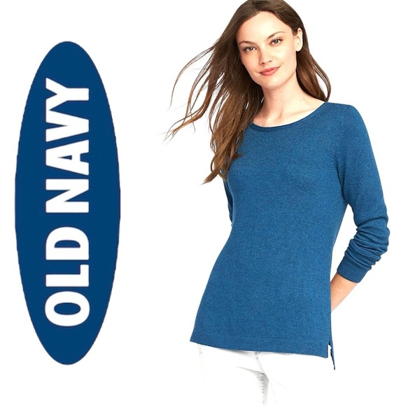 Teal Blue Long Sleeve Sweater Timeless Classic Crewneck Pullover Soft Knit Sz M - Picture 2 of 15